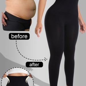 Dames Hoge Taille Buikcontrole Yogabroek - Afslankende Zwarte Legging voor Fitness & Dagelijks , Rekbare & Ondersteunende Ontwerp voor Hele Dag