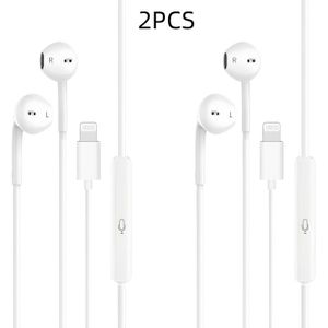 bedrade hoofdtelefoon voor for iphone, ingebouwde microfoon en volumeregeling, ruisonderdrukkende hoofdtelefoon voor for iphone 14/13/12/11 Pro Max/Xs/Xr/X/7/8Plus compatibel