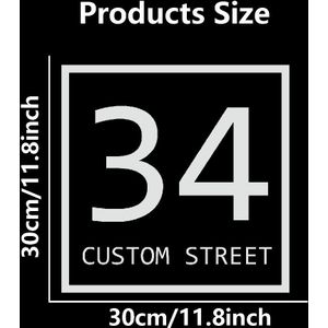 Wheelie Bin Sticker - Personalized Number & Street Name, Waterproof & For Outdoor Use, -and-stick Application On Multiple Surfaces