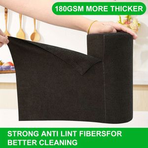 1 Roll Of 20 Black Microfiber Towels, Tear-off Car Cleaning Towels, Reusable And Washable Microfiber Towels For Car Soft Cleaning, Universal Absorbent Cleaning Cloth
