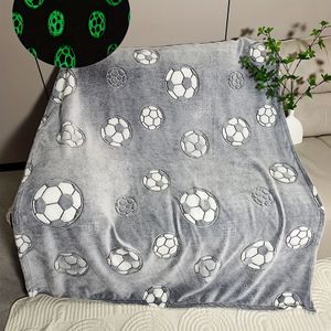 -in-het- Voetbaldeken - Zacht, Gezellig voor Alle Seizoenen | Perfect Cadeau voor | Ideaal voor Sofa, Bed, Auto en Kantoor Gebruik