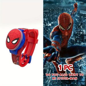 TEMU Spider-Man Licht Muziek Melodie Horloge – Stijlvol & Creatief, Perfect voor Dagelijks Gebruik, School of Feestjes – Een Coole Cadeau-idee!
