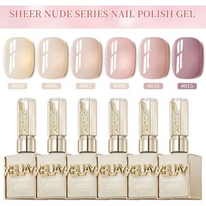 6 stuks 15ml Gel Nagellak Set Semi Permanente Gelnagel Kits Compleet Manicure Kit Off LED Vernis Nail Art DIY Thuis Salon Cadeau voor Vrouwen