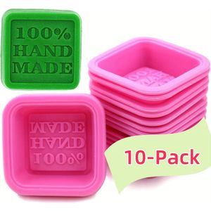 10 stuks doe-het-zelf siliconen handgemaakte zeepvormen, klassieke siliconen vormen voor badbommen, handgemaakte zeep maken, geschenken