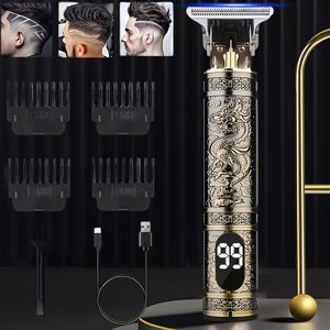 Oplaadbare Draadloze USB Trimmer voor Mannen - Scheer- & Verzorgingsapparaat met Geleidekam, Ideaal voor Persoonlijk Gebruik & Stylisten - Perfect Cadeau voor Hem, Valentijnsdag Geschenk