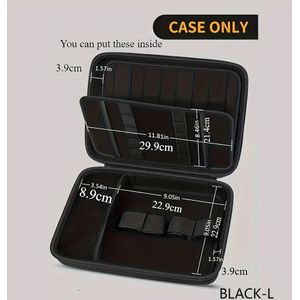 Reisetui voor Haartrimmers, Organizer Tas voor Kappersbenodigdheden, Opbergdoos voor Trimmer voor Ufree/Wa/hl/Philips Norelco/ Men Razor Kits - Zwart