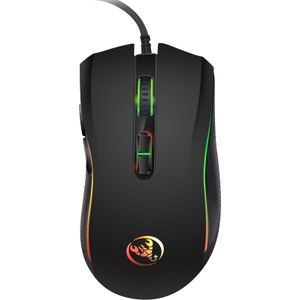 HXSJ Wired Cartoon Gaming Muis, Ergonomisch Ontwerp, Dierenprint, Glitter, Optisch, Huidvriendelijk Gevoel, USB Stroommodus, ≤36V Bedrijfsspanning, voor Rechtshandige, Windows 7,