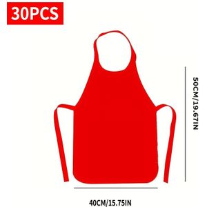 30st Levendige Wegwerp Schorten voor Jongeren - Niet-Geweven, Lichtgewicht & Ademend in 5 Kleuren voor Kunst, Knutselen, , Koken - Ideaal voor Klasactiviteiten & Verjaardagsfeestjes