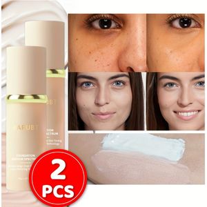 BARUBT Natuurlijke Make-up Foundation 2 stuks Langhoudend Hydraterend voor Alle Seizoenen, BB Cream