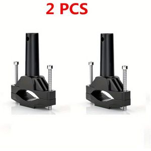 Aluminum Alloy Motorcycle Fork Bracket - Adjustable Headlight Mount Clamp With Bumper Support Extension For Led Light Holder
