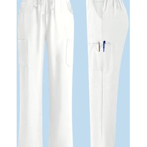 Elegante kleur dames verpleegkundigenbroek met meerdere zakken YT-0405
