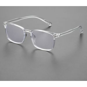 1 stuks Preppy Stijl Heren Vierkante Modebril, Volledig Rand met Transparante Lenzen, Decoratieve Brillen, Nee, Ideaal Cadeau