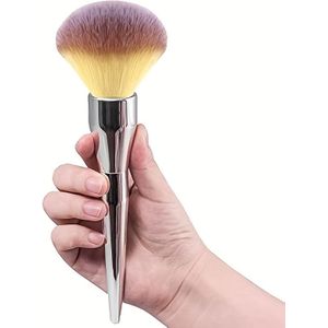 Een enkele poederkwast voor beginners, perfect voor het aanbrengen van make-up, draagbaar voor gezichtspoeder en een geweldig schoonheidsproduct.