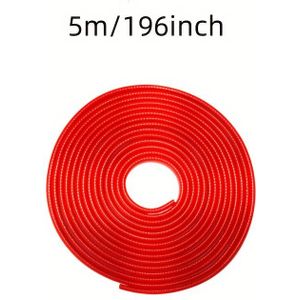 Pvc Door Guard Trim Strip 5m/196inch - Universal Fit Anti-collision Adhesive Car Door Protector For Suv, Sedan, Hatchback, Sports, Commercial Vehicles - Sound & Vehicle Door Entry Guard