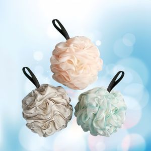 Luxe 3-Pack Mesh Badsponzen met Exfoliërende Ruffles - Zachte en Absorberende Doucheballen voor een Ontspannende Baderlebnis