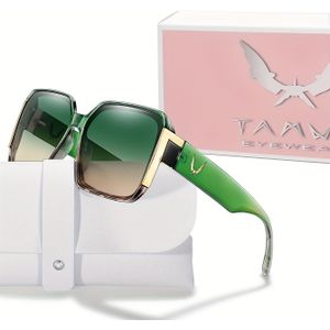 Stijlvolle Oversized Brede Beenbrillen Voor Zowel Mannen Als Vrouwen, Geschikt Voor Dagelijks Draag, Feestdagen En Meer, Komt Met Een Passende Brillenhouder.