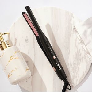 CRASTS Mini Krultang & Stijltang met Klem - 4 Instellingen, Compact Styler Geschikt voor Salons, Thuisgebruik, Kappers - Voor Mannen & Vrouwen