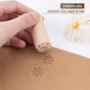 1 Set Artistic Wooden Stamp For Pottery And Clay, Solid Wood Carving Stamps For Creative Patterns, Clay Stamp Tools For Crafting And Diy Projects