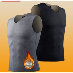 2 stuks Tweekleurige Dubbelzijdig Fleece Naadloze Unisex Warme Vest met Op Maat Gemaakte Pasvorm en Extra Pluche Voering Ondergoed