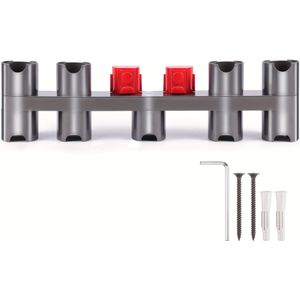 For Vacuum Cleaner 9-hole Accessory Holder - Compatible With V7, V8, V10, V11, V15 Models - Plastic Organizer With Charger Hanging Feature & Expansion Screws, No Power Needed