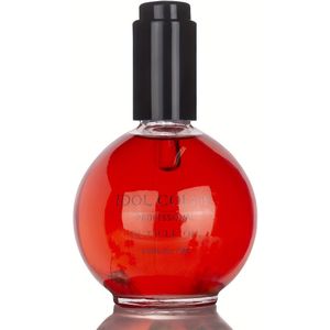 COLOR 75ml Cuticlenolie, Voedende Cuticlerestauratie, Verrijkt met E, Formaldehyde-vrij, Manicure- en Pedicure-set, Aardbeismaak, voor Nagel- en Huidverzorging