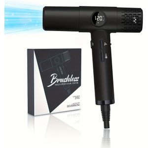 Krachtige Haardroger Met LED-scherm, Veiligheidsontgrendeling, Geschikt Voor Gebruik In De Salon, Efficiënte Warmtebescherming Met Negatieve Ionen