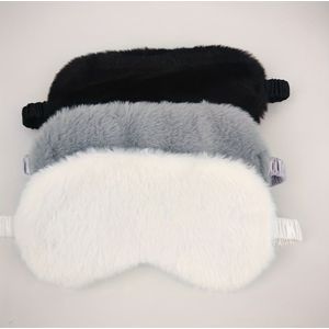3 stuks Slaapmaskers van Konijnenhaar, Zachte Pluche Comfortabele Oogmaskers, Ademend, Ongegeurd, Latex-Vrij, met Kalmerende Oogmaskers voor Reizen, Slapen, Dutje, Nachtploeg, voor Alle Huidtypen