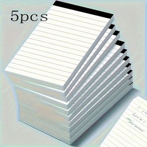 Pack Of 5 Mini Pocket Notebooks, 3x5 Inch Lined Notepad With 30 Pages Each