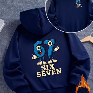 Kinderhoodie | Modieuze Print met Leuke Cijfer Cartoon, Casual Stijl, Regular Fit, Capuchon, Geschikt voor Herfst/Winter