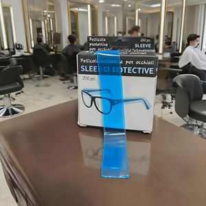 200 stuks Blauwe Wegwerp Haarverf Beschermer Set | Professionele Brilarm Covers | Onafhankelijke Hygiëne Verpakking | Unisex | Essentieel voor Salons, Reizen, Thuis