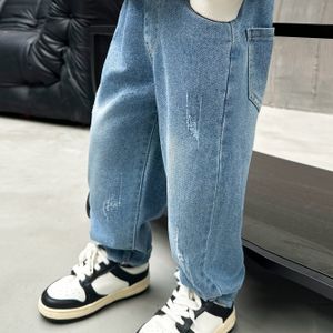 Jongens' Lente/Herfst Mode Gescheurde Jeans Broek