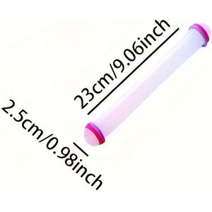 1pc Plastic Rolling Pin For Baking - Pizza, Pie, & More - Kitchen Gadget For Home Bakers