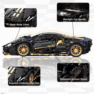 Supercar , Parts 1:14 Block Car, Supercar Block Set, Challenging Puzzle Blocks, Living Room Bedroom Decoration, Party/ Christmas/halloween/birthday Gift