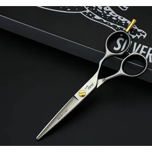 Zelfslijpende stalen schaar met matte afwerking voor kappers | Professionele platte scharen, uitdunners, onverwisselbaar, slijten met gebruik, exclusief gemaakt voor