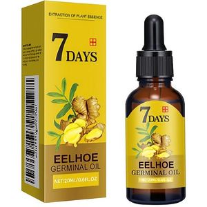 EELHOE 7 Dagen Ginger Scalp Massage Oil - 20ml, Ginger Haarverzorging Essentiële Olie, Beste Geschenk voor Valentijnsdag en Moederdag, een Geschenk voor Vrouwen/Mij