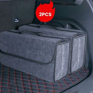 Verdikte Vilten Stof Kofferbakorganizer voor Auto's, Opbergdoos voor de Achterklep van SUV's, Reisaccessoires voor Vrouwen en Mannen