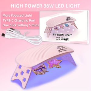Draagbare Harslamp - 36W Licht -Touch Bediening, Handenvrij en Snel Geschikt voor Sieraden Maken, Mini Harsambachten & Harsbenodigdheden