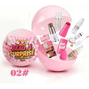 8/11-delige Make-up Set Kerst Vakantie Verrassingscadeau, Lipgloss, Concealer, Blush, Poederdons, Creëer een 3D Make-up, Creatieve Bol Verpakking, Mini Make-up Set voor Moederdag