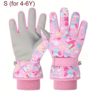 1 paar winter skischokken, warme handschoenen voor jongens plus warme sneeuwspelhandschoenen voor meisjes, geschikt voor kinderen van 4-13 jaar