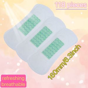 118 - Stuks, 240 - Stuks Dagelijkse Maandverbandjes voor Vrouwen, Licht Absorberend, Geurloos, Dun, VENTILEREND, Individueel Verpakt, Ademend en Nauwsluitend