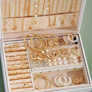 86pcs Fashionable Elegant Necklace, Earrings, Rings, And Studs Jewelry Set For Women & S - Versatile Casual Attire Or Holiday Gift, Included
