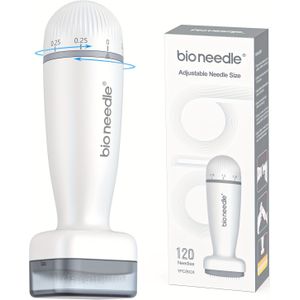 Verstelbare Derma Stamp, Tattoo Naalden Stamp, voor Gezicht Hoofdhuid Baard Lichaam, Beste Alternatief voor Derma Roller, 0.25mm