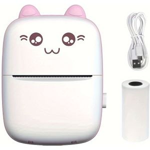 C9 Draagbare Mini Thermische Printer | 200dpi Draadloos BT, Foto- en Labelprinten, USB Opladen, Inktpatroonloos, Ideaal voor Reizen en Thuisgebruik, Inclusief USB-kabel | COBEISI Merk