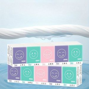 140st./20Pakken Lagen Schattig Zakdoek Papier Klein Pakket Studenteneditie Draagbaar Mini Zakdoekje