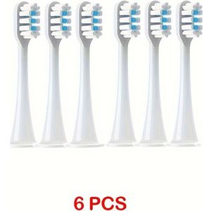 6 stuks vervangende opzetborstels, geschikt voor Xiaomi, professionele elektrische opzetborstels, opzetborstels geschikt voor Xiaomi /500/