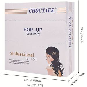 Unisex-haarkleurfolie voor volwassenen, 200 stuks - Professionele metalen haarkleurfolie van salonkwaliteit voor haartypes, hulpmiddelen en accessoires voor haarkleuring zonder afdrukken