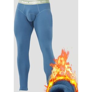 Enkel Pak Heren Winter Thermisch Ondergoed, Dik Gevoerde Strakke Lange Broek, - Mix