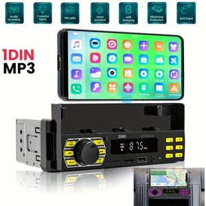12V Autoradio Stereo 1DIN Digitale Auto MP3 Audio Muziek Stereo 12V Autoradio MP3 Speler met FM/USB/SD/AUX-IN + Mobiele Telefoonhouder