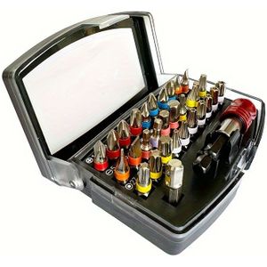 Asdtodw 32pcs Screwdriver Bits Set, S2 Steel, Torx Bits, Socket, Quick Release Connector, Industrial Hand Tools, Manual Repair Kit For Home Appliances