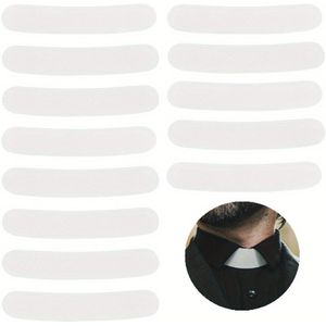 50 Stuks Plastic Tab Kraag Voor Geestelijke Overhemd, Witte Priester Kraag Voering, Wit, 29x159x1mm